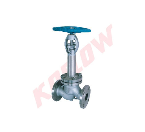 Low temperature extended valve cover globe valve