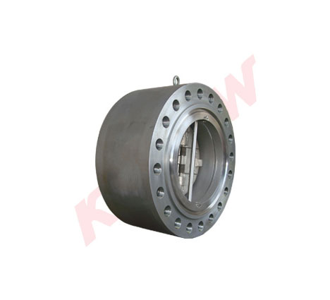 Double disc clamp check valve